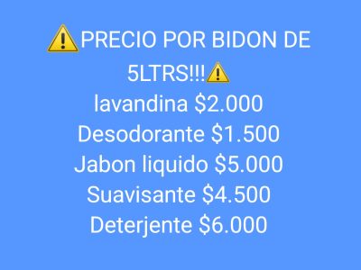 Productos de limpieza